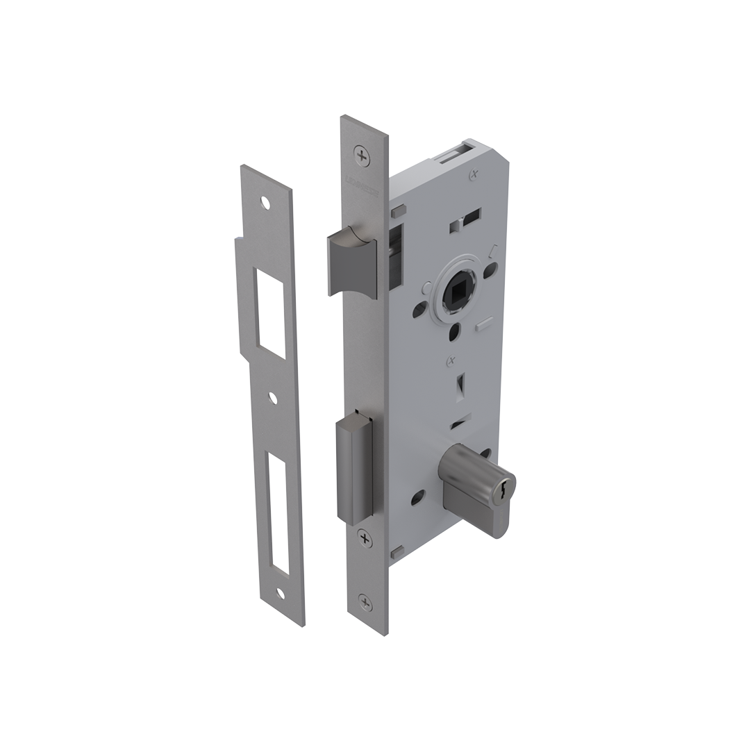 FECHADURA GIRO 345/70 EURO INX